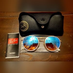 Ray Ban  3647 gold (white) gradient mirror